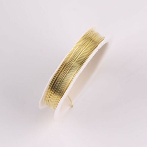 Gold 2 Rolls Beading Wire Jewelry Making Wire Handmade Craft Cord String DIY Jewelry