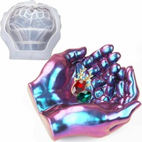Hand Shape 3D Candle Mould DIY Perfume Soap Candle Making Wax Silicone Mold