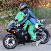 Inflatable Green Dinosaur Rider Costume Suit Fan Costume Dress Party Funny Adult