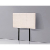 Linen Fabric Single Bed Headboard Bedhead Bedroom Furniture - Beige