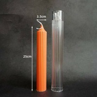 Long Pole (L) 3D Candle Mould DIY Perfume Soap Candle Making Wax Silicone Mold