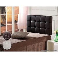 PU Leather Single Bed Deluxe Headboard Bedhead Bedroom Furniture - Black