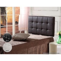 PU Leather Single Bed Deluxe Headboard Bedhead Bedroom Furniture - Brown
