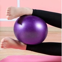 Purple 2PCS Yoga Pilates Soft Ring + 25cm Purple Ball Exercise Sport GYM Home Fitness Tool