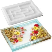 Tray Shape 3D Candle Mould DIY Perfume Soap Candle Making Wax Silicone Mold