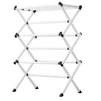 OZNALA 3 Tier Foldable Clothes Rack Towel Hanger Airer Drying Horse Laundry Free Stand