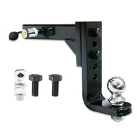 OZNALA Adjustable Height Tow Hitch Ball Towbar Drop Mount Tongue Trailer Tow Bar 4000KG