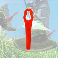 OZNALA 100pcs Grass Trimmer Plastic Blades Cutter for Cordless Grass Weed Lawn Garden Yard