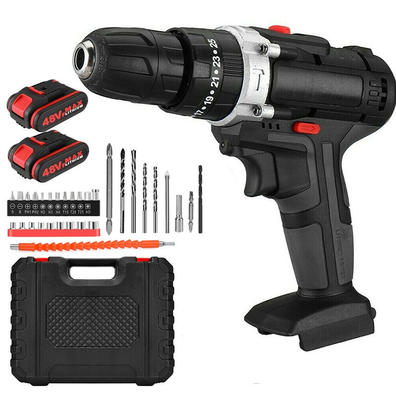 Buy OZNALA 48v Heavy Duty Cordless Drill Impact Driver Kit Brushless