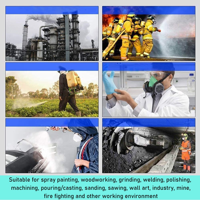 Buy OZNALA 7 in 1 Gas Mask Full Face Chemical Spray Painting Respirator