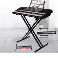 OZNALA Adjustable Keyboard Stand 96x46For Piano Music Double Brace Folding Heavy Duty