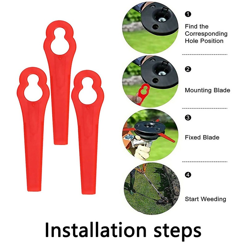 Buy OZNALA Grass Trimmer Plastic Blades Cutter for Ozito Kuller Bosh