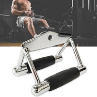 OZNALA Triangle V Shaped Close Grip Bar Gym Cable Attachment Back Workout Seated Row Handle Cable Press Down V-Bar Non Slip Handle Home Gym