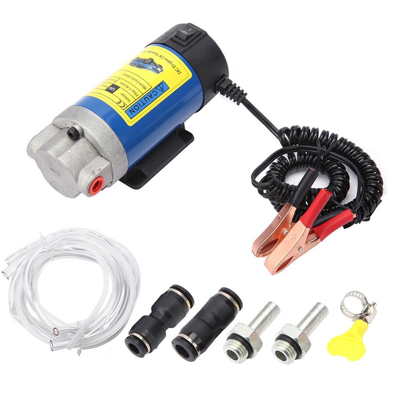 OZNALA 12V Electric Car Oil Extractor Pump For Transfer Fluid Engine Vacuum w/Hose
