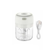 OZNALA 250ML Electric Garlic Food Chopper Vegetable Chopper Grinder Blender Crusher AU White