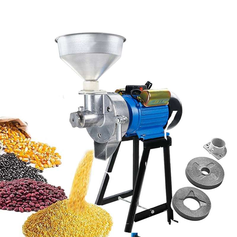 220V Electric Feed Mill Wet Dry Grain Cereals Grinder Grinding