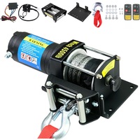 OZNALA Electric Winch 12V 4500LBS (2041kg) Wireless Remote Synthetic Rope ATV Boat Car