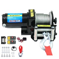 OZNALA Electric Winch Car Boat 3000LBS 12V Synthetic Rope Wireless Remote ATV UTV 4WD