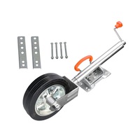 OZNALA Jockey Wheel 8" Inch Swing Up Rubber Wheel 680KG / 1500LBS Caravan Boat Trailer