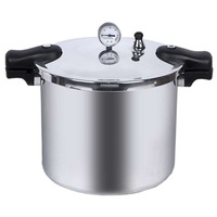 OZNALA Upgrade Induction and Gas 22L Aluminium Pressure Cooker 32cm Canner Pot AU