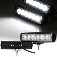Pair 6Inch Led Work Light Bar Flood Reverse Fog Lights 4WD
