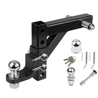 OZNALA Tow bar Adjustable Towing Ball Mount Tongue Hitch Trailer Car Bike Rack Boat 4WD