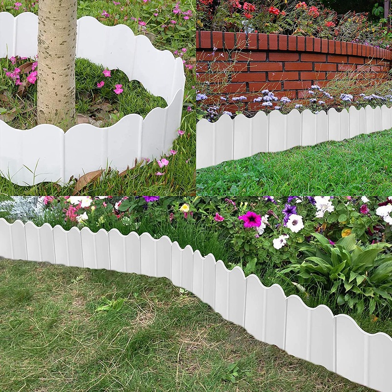 Buy Garden Edging Border, 20PCS Landscape Edging, Plastic Lawn Garden ...