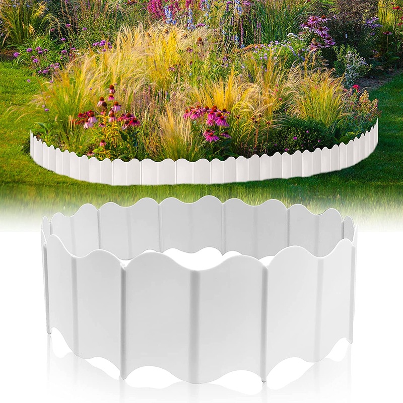 Buy Garden Edging Border, 20PCS Landscape Edging, Plastic Lawn Garden ...