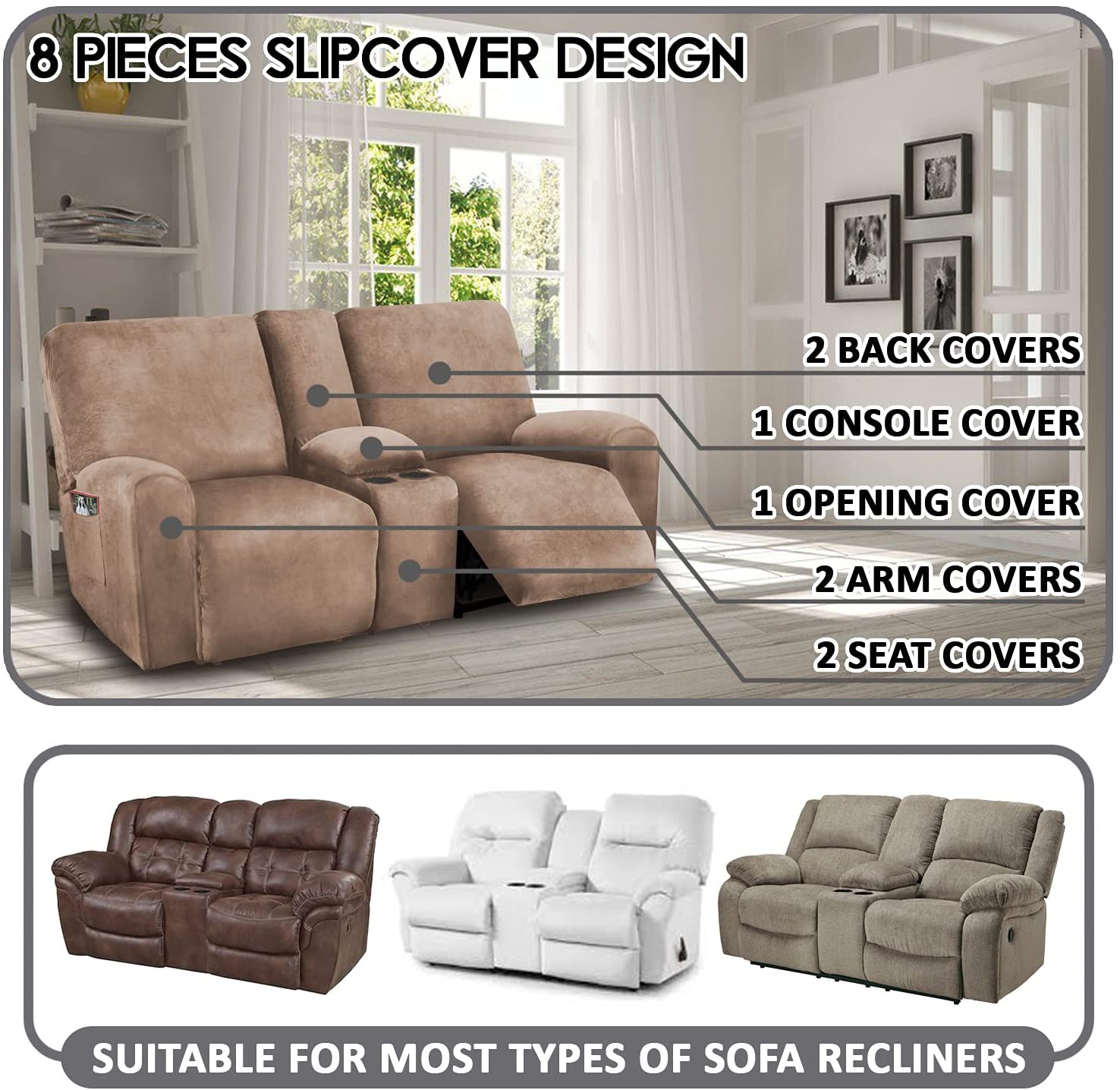 loveseat and recliner covers