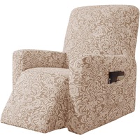 Stretch Rocking Recliner Silpcover with Side Pocket, Oatmeal