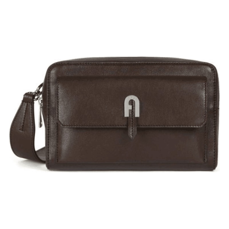 Buy Furla Man Heritage Small Crossbody Bag Danish Brown MyDeal