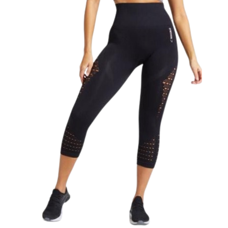 Gymshark Energy+ Seamless Crop Leggings Dark Green XS