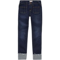 Pepe Jeans Girls Pixlette Turn Up Jeans Dark Denim
