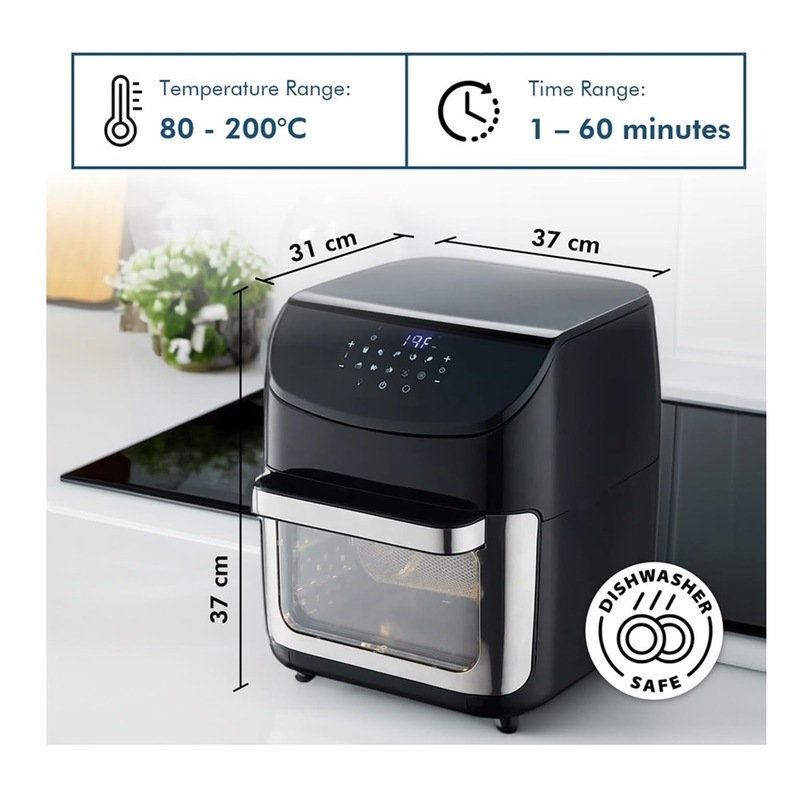 Buy HEALTHY CHOICE 12L Digital Air Fryer Oven With 7 Preset Cooking