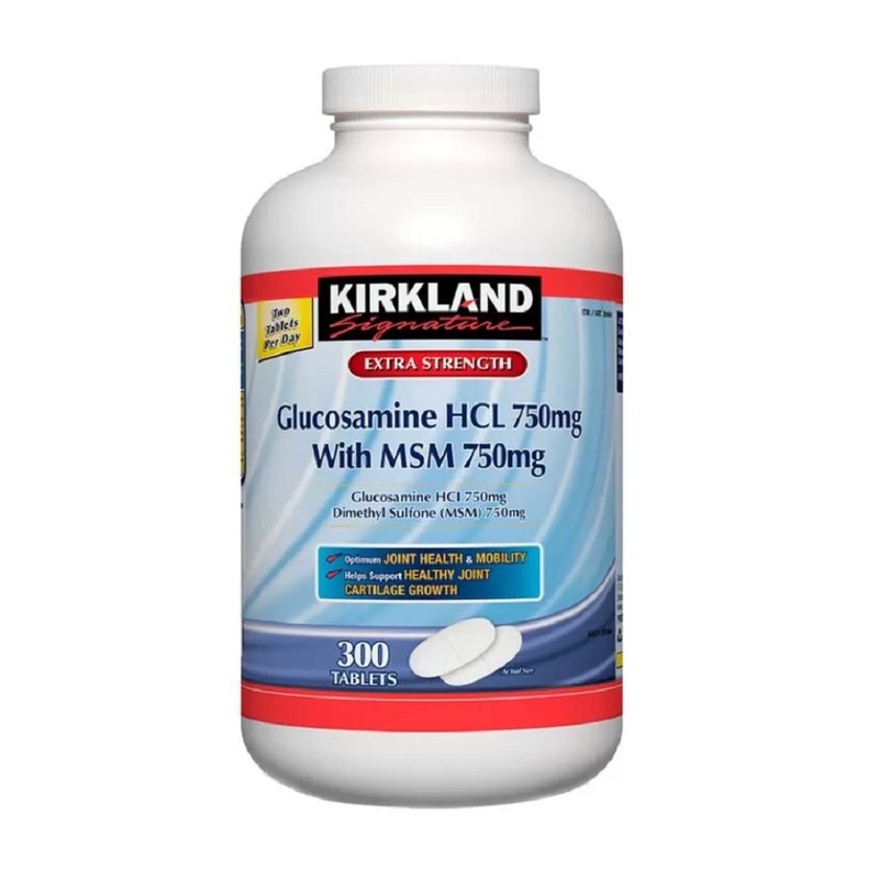 Buy Kirkland Signature Glucosamine HCL 750 mg with MSM 750 mg 300