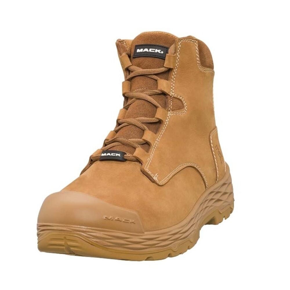MACK Force Lace Up Safety Work Boots  Honey MK00FORCE