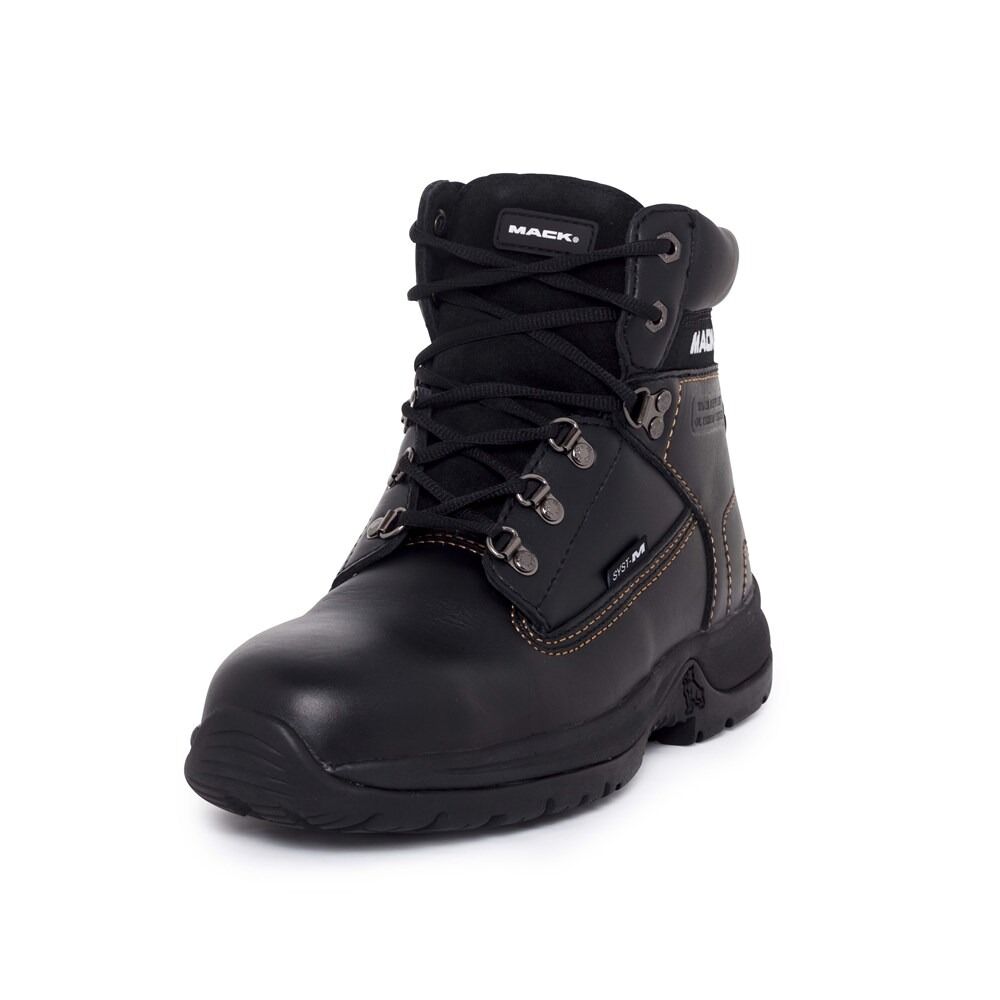 MACK Men's Bulldog II Lace Up Safety Work Boots  Black