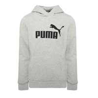 PUMA Youth Essentials Fleece Hoodie - Light Grey Heather