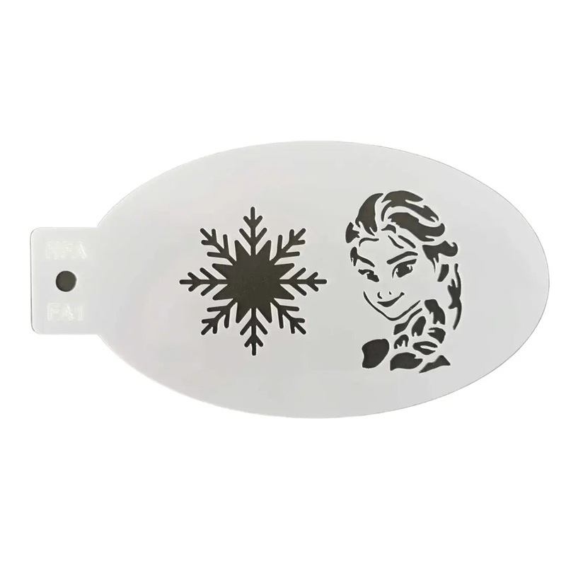 Buy Face Painting Stencil FA1 Elsa and Snowflake MyDeal