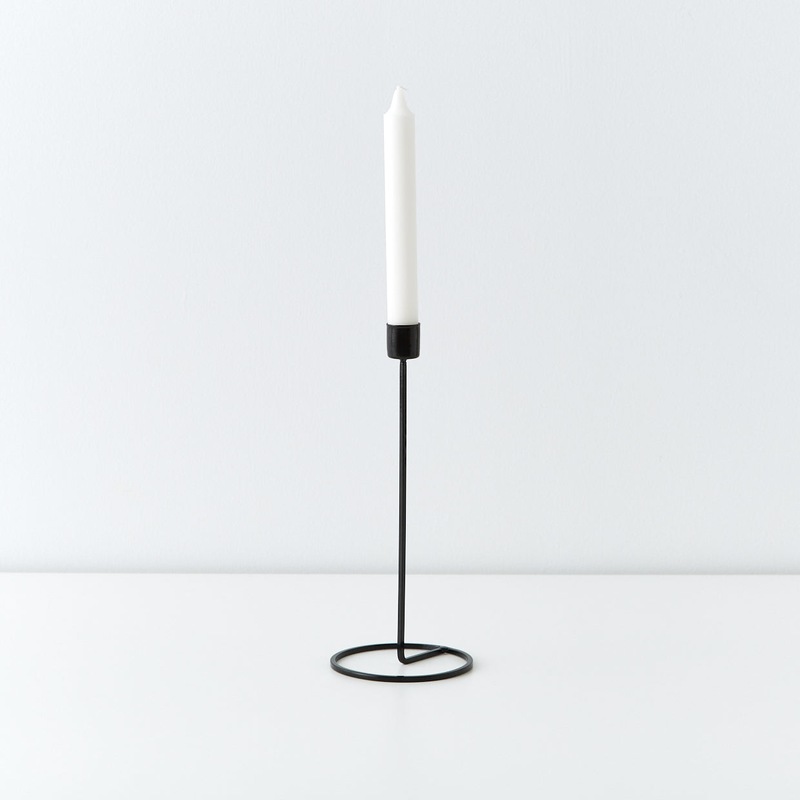 Buy Black Metal Candle Holder Large MyDeal