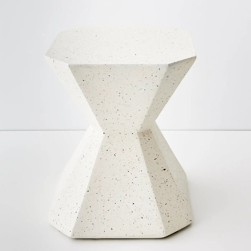 Buy Hourglass Accent Table White MyDeal