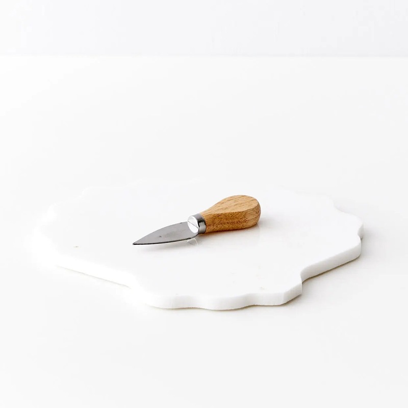 Buy Shell Marble Cheese Board and Knife Set MyDeal