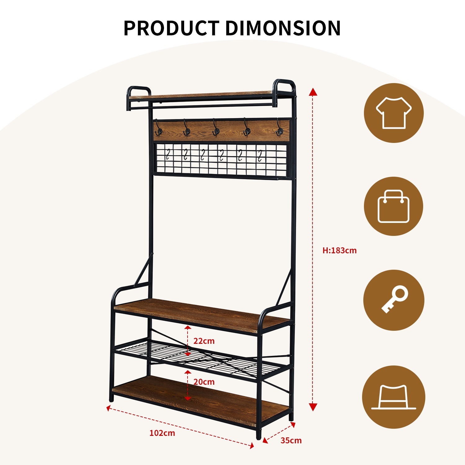 Hall Tree Wall Mounted Coat Rack Canadian Tire Shoe Organizer Coat