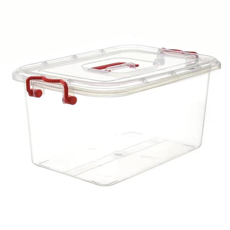 Buy 10 x CLIP LOCK PLASTIC STORAGE BOX CARRY HANDLE LID 6L Container