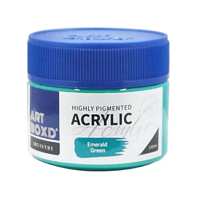 Buy 12 x Art Box Emerald Green Premium Acrylic Paint 100mL Art Craft