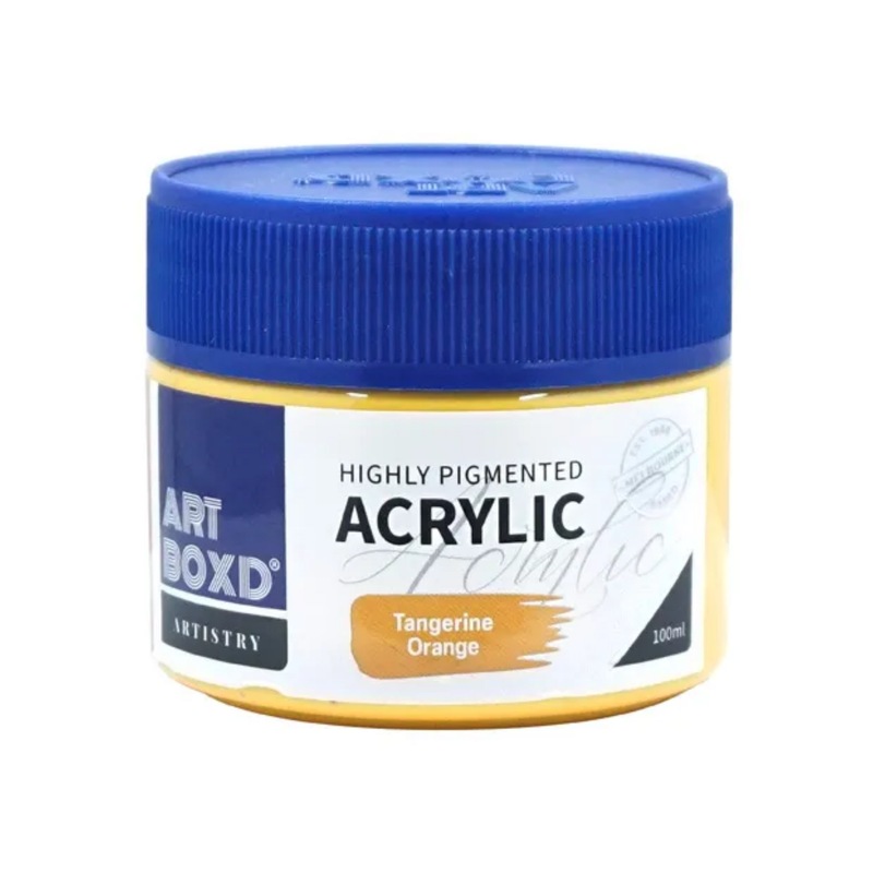 Buy 12 x Art Box Orange Premium Acrylic Paint 100mL Art Craft Paints
