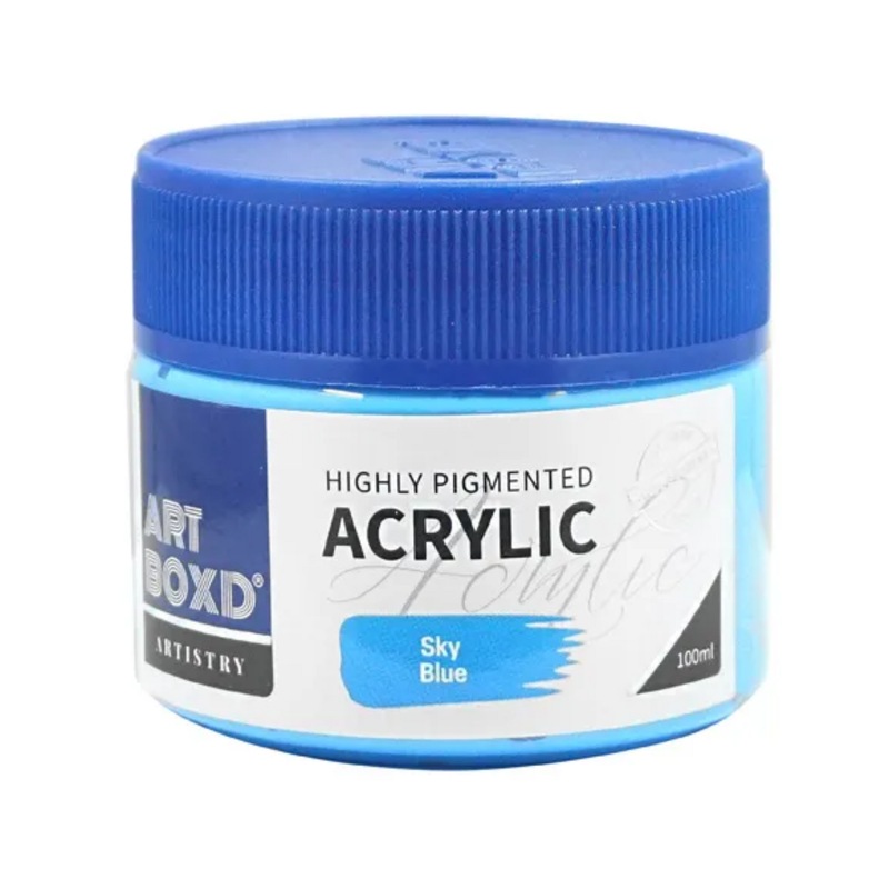 Buy 12 x Art Box Sky Blue Premium Acrylic Paint 100mL Art Craft Paints