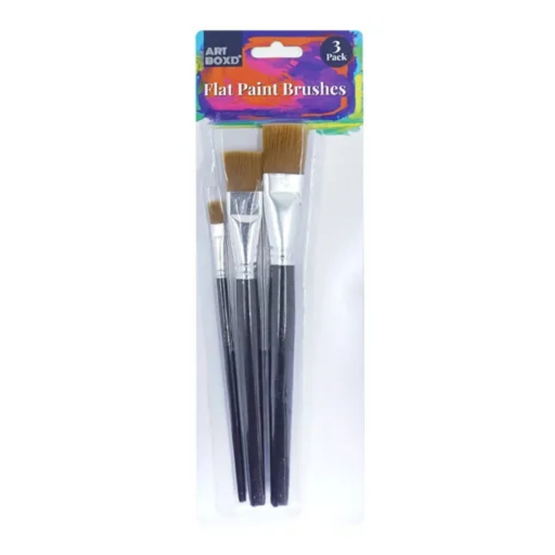 Buy 12 x ARTIST PAINT BRUSH SET 3pc Round Pointed Tip Paintbrushes