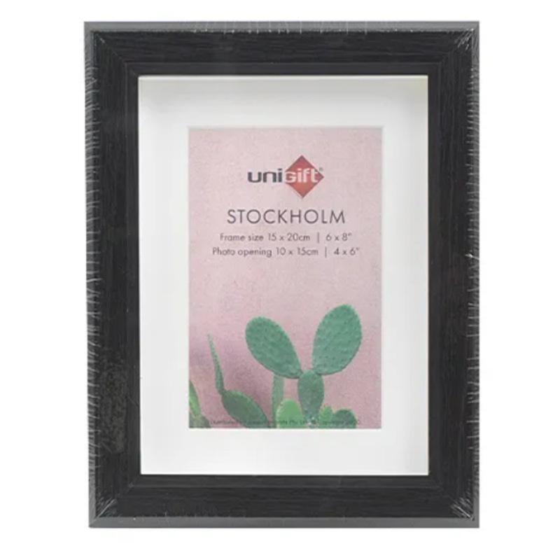 Buy 12 x BROWN MDF PICTURE FRAME WITH MAT 15x20cm Photo Frames Set