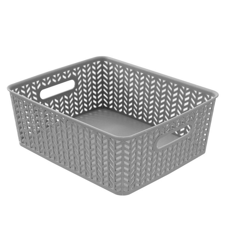 Buy 12 x CESTA STORAGE BASKET w/ HANDLE 36x30x13cm Large Drawer